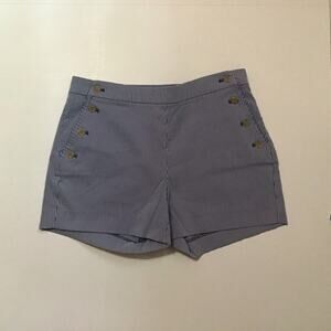 Banana Republic Factory Blue & White Nautical Stripe Sailor Shorts 6